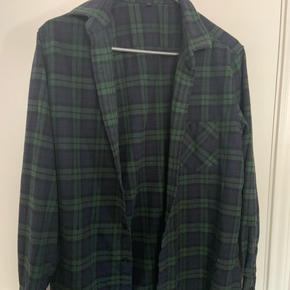 Blue and green flannel - Picture 1 of 3